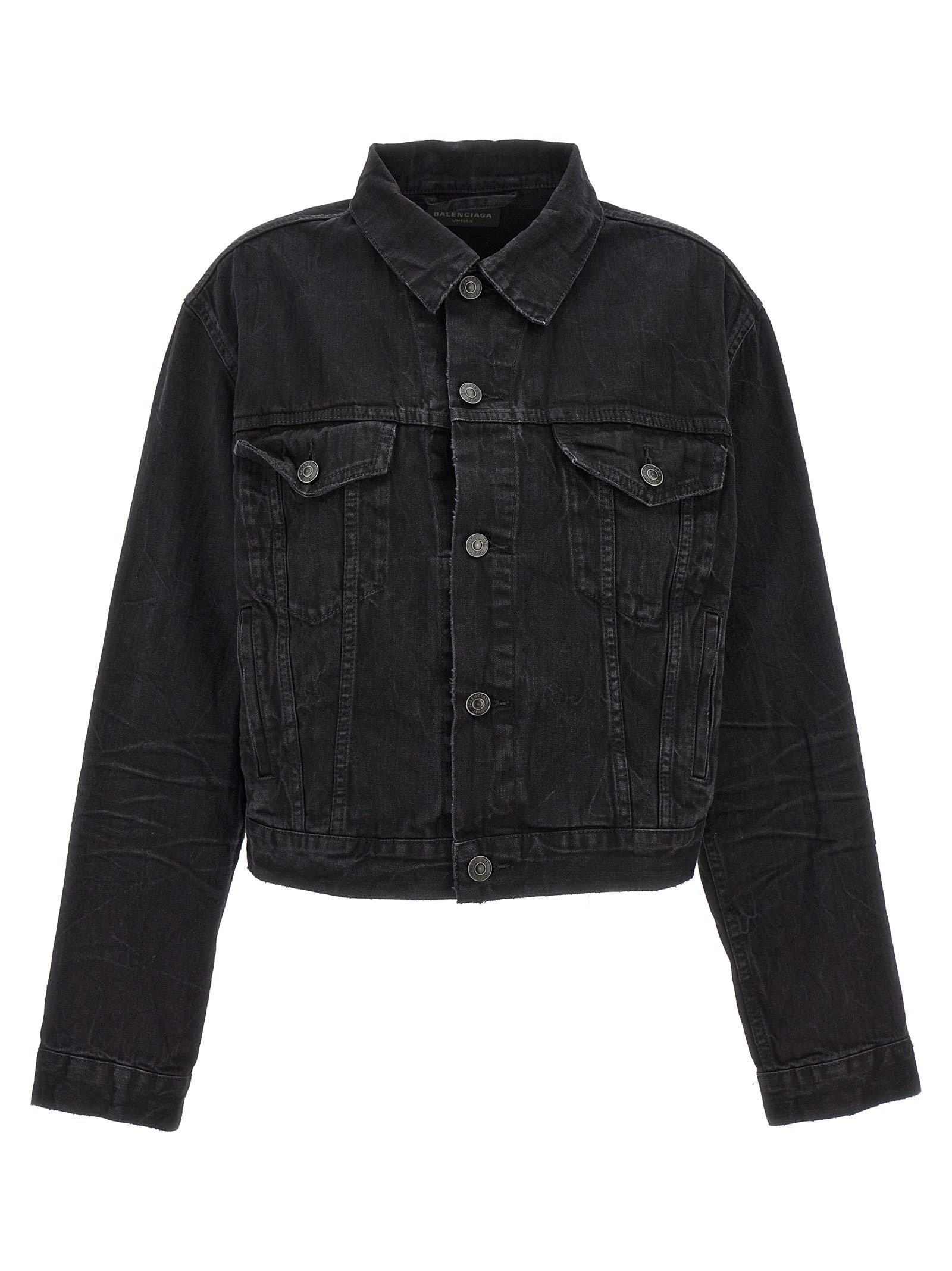 BALENCIAGA Jacket In Lightweight Black Product Image