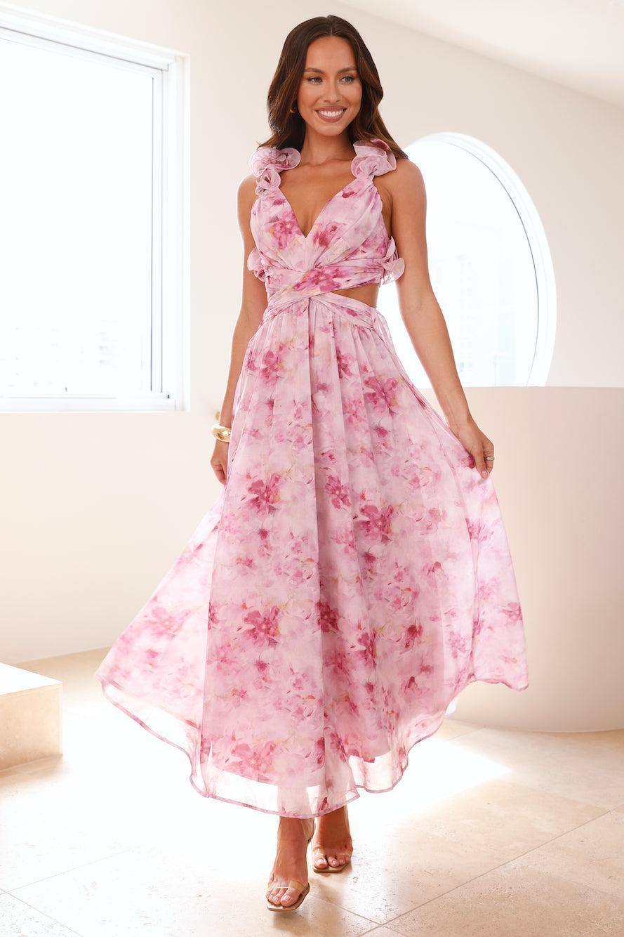 Floral Fantasyland Maxi Dress Purple product image