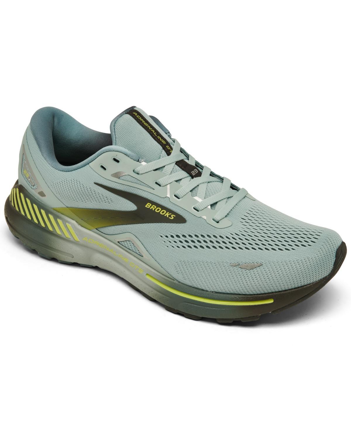 Brooks Mens Brooks Adrenaline GTS 23 - Mens Shoes Cloud Blue/Goblin Blue/Lime Product Image