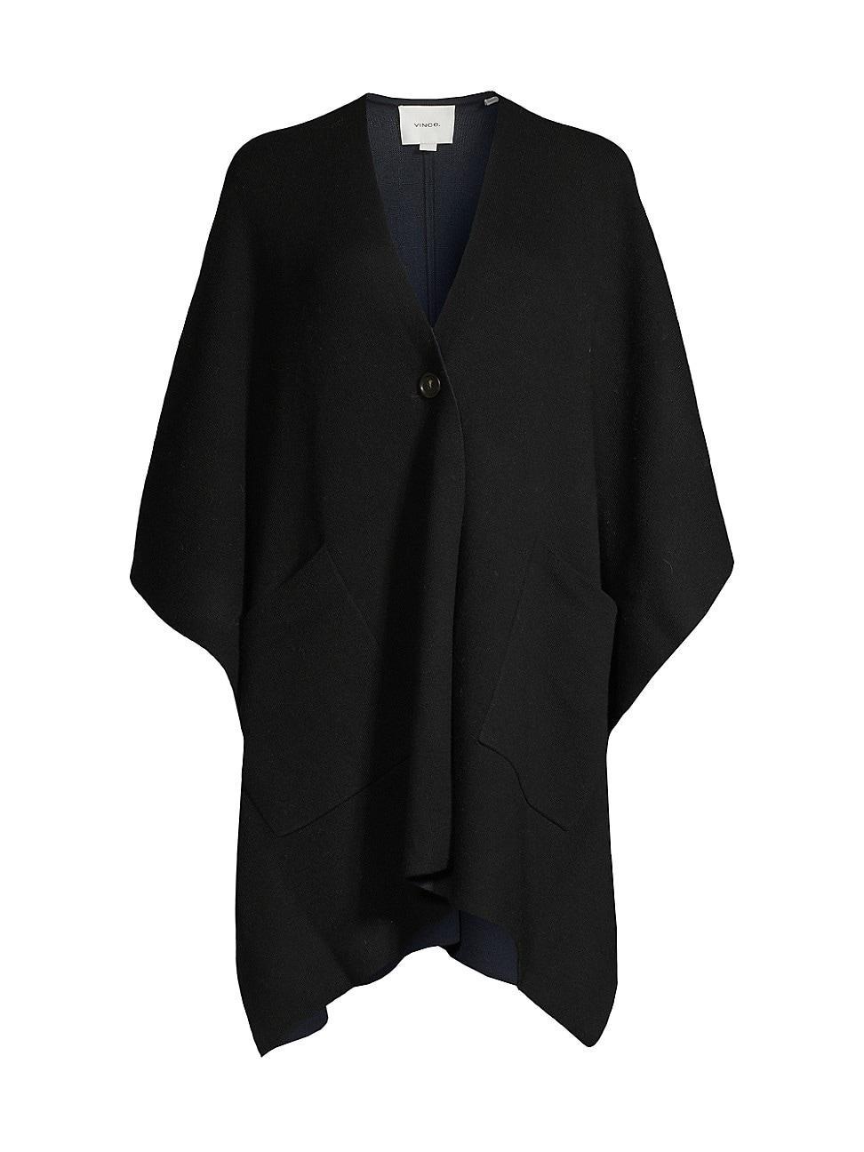 Womens Double-Face Wool-Cashmere Cape Product Image