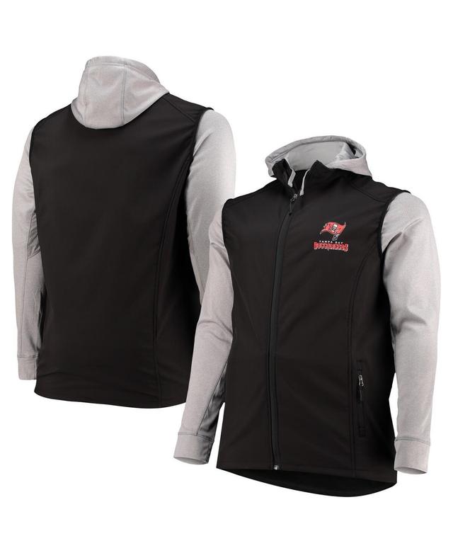 Men's Dunbrooke Black/Gray Tampa Bay Buccaneers Big & Tall Alpha Full-Zip Hoodie Jacket Product Image