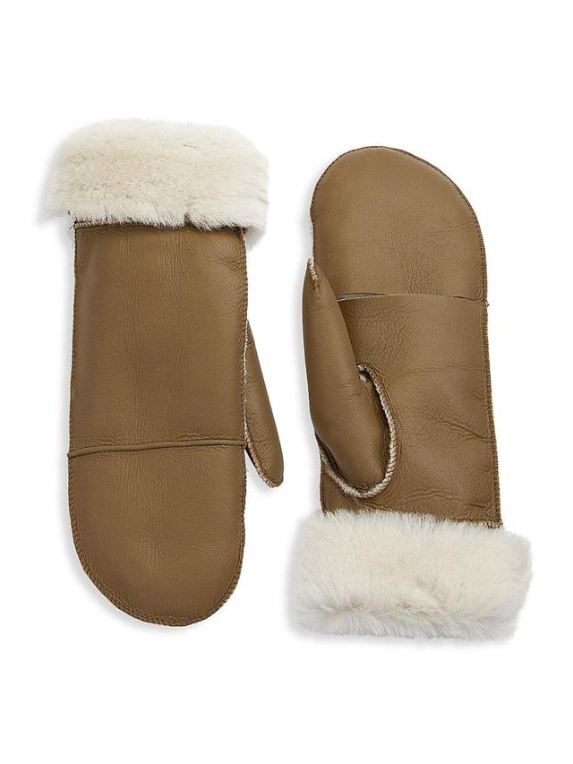 Womens Maximilian Shearling Flip-Top Mittens Product Image