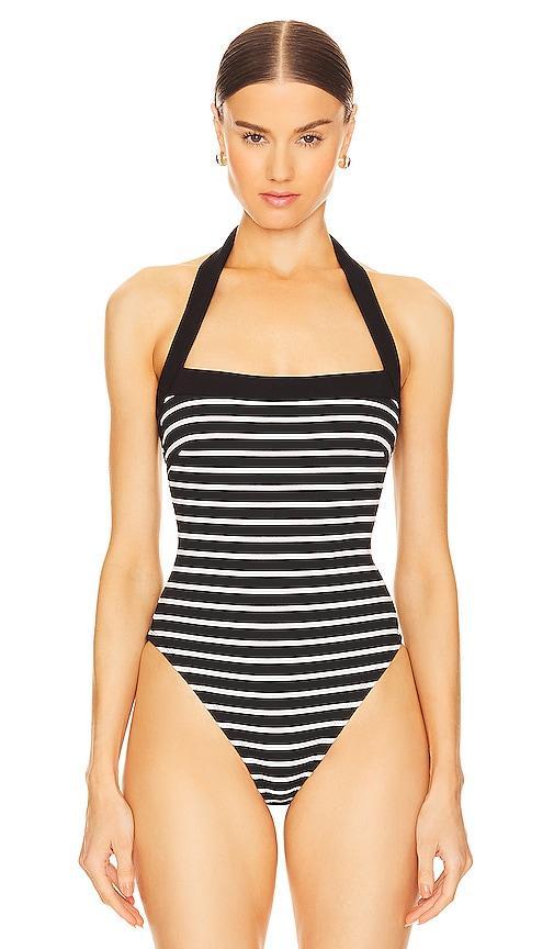 NICHOLAS Lainey Contrast Square Neck Bodysuit Size L, XL. Product Image