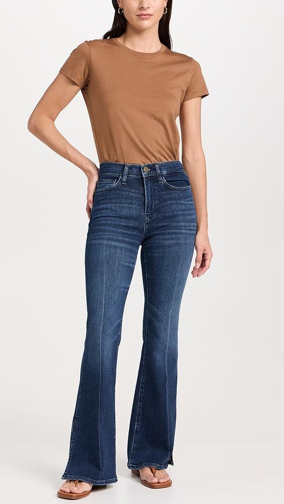 FRAME Le Easy Flare Side Slit Jeans | Shopbop Product Image