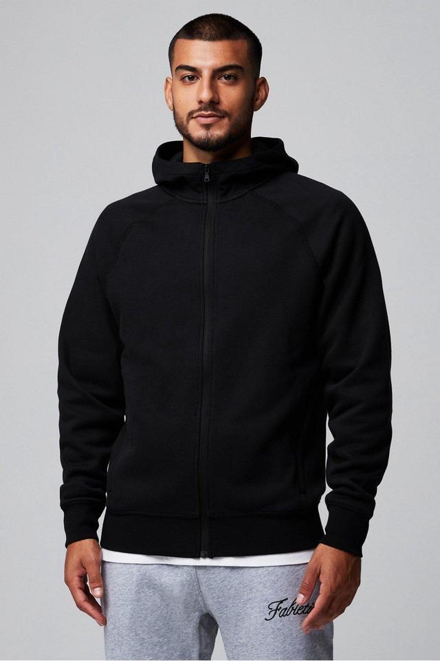 Fabletics Men The Go-To Full Zip Hoodie male black Size L Product Image