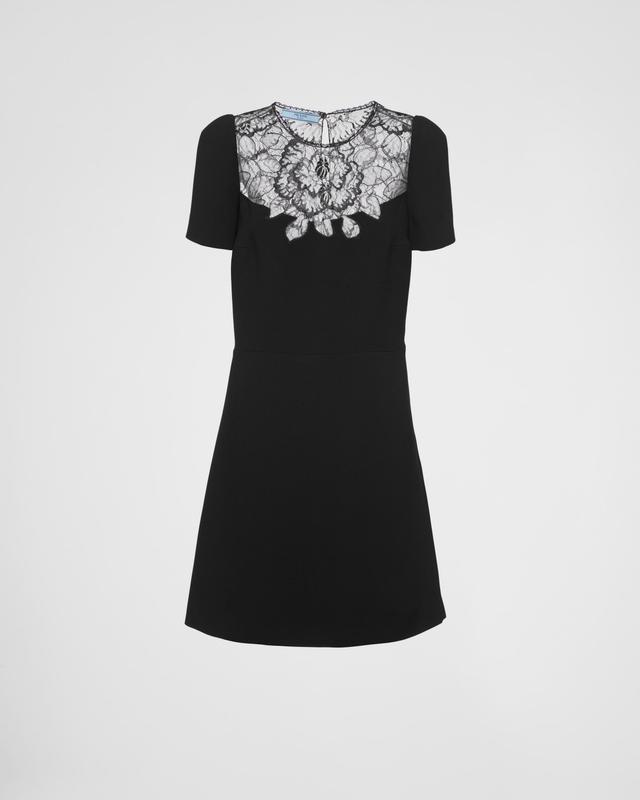 Cady and lace mini-dress Product Image