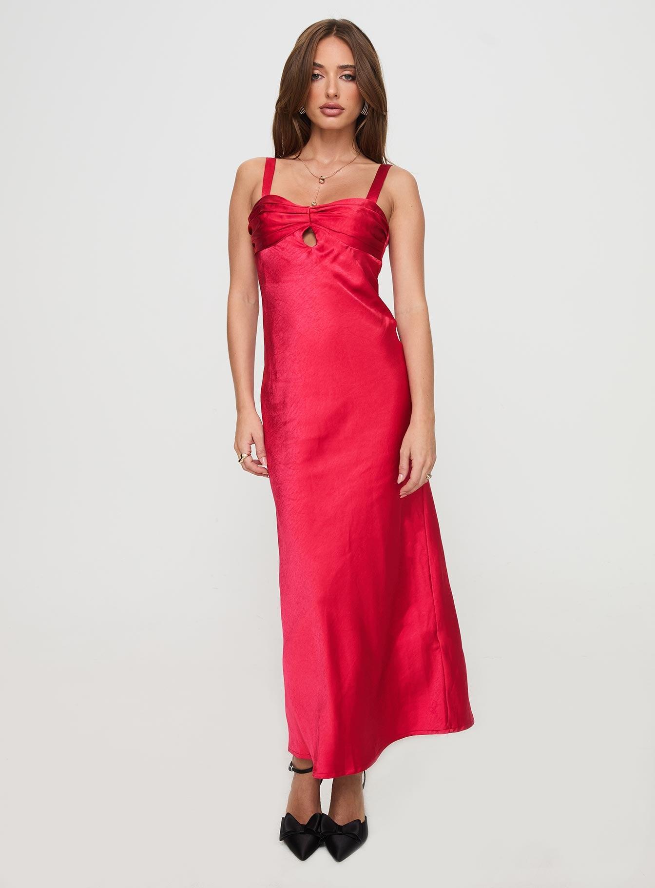 Joane Maxi Dress Red product image