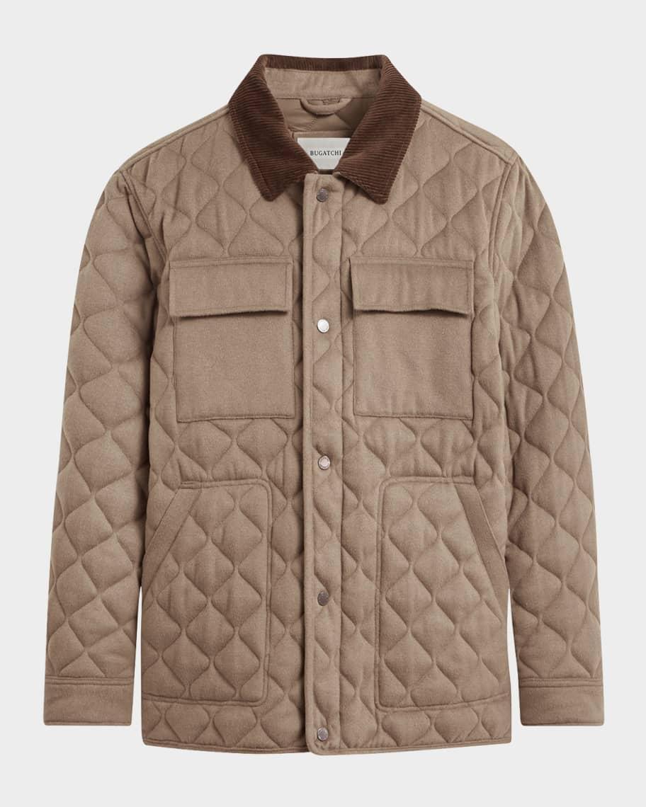 Men's Concealed-Zip Quilted Jacket Product Image