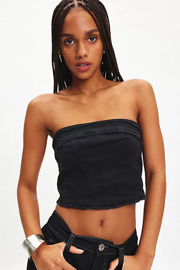 Ecote Kate Denim Tube Top Womens at Urban Outfitters Product Image