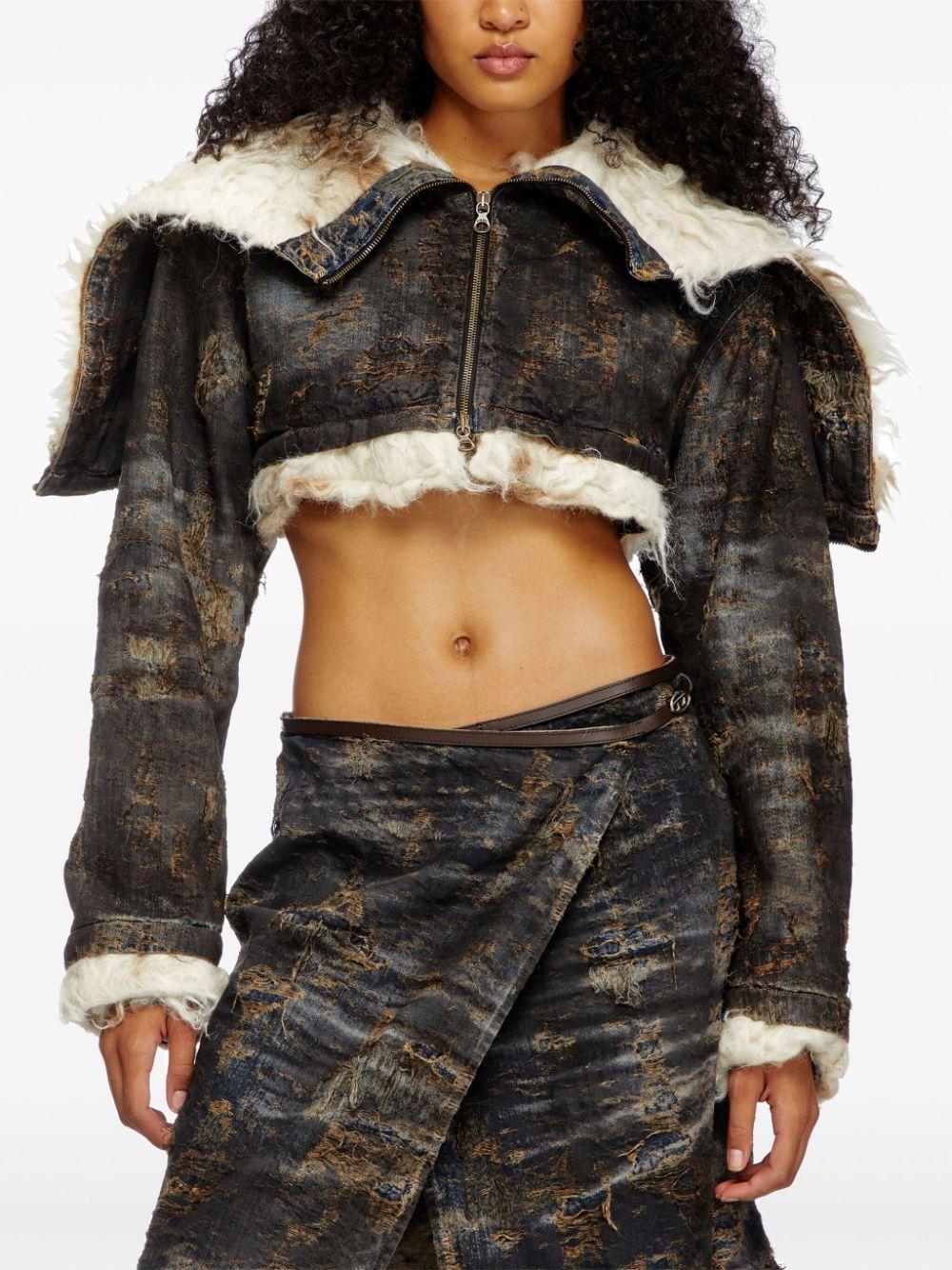 jacquard cropped jacket Product Image