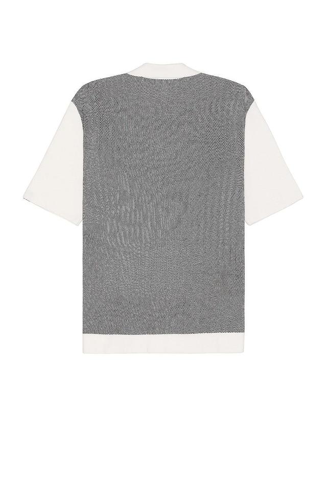 rag & bone Avery Herringbone Knit Snap Front Shirt Product Image