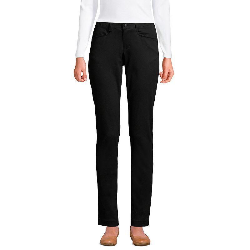 Womens Lands End School Uniform Stretch Pencil Chino Pants Product Image