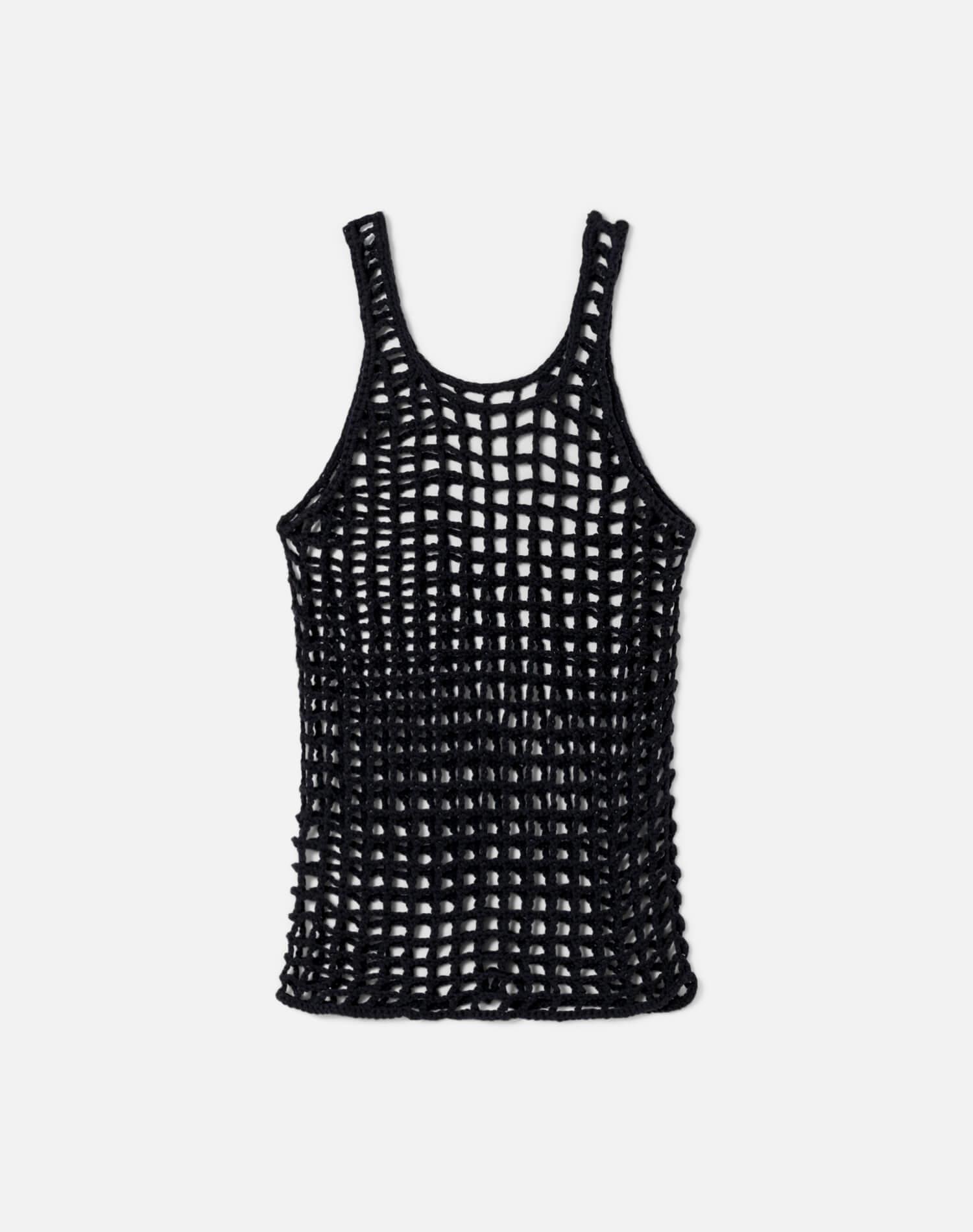 60s Cotton Crochet Tank Female Product Image