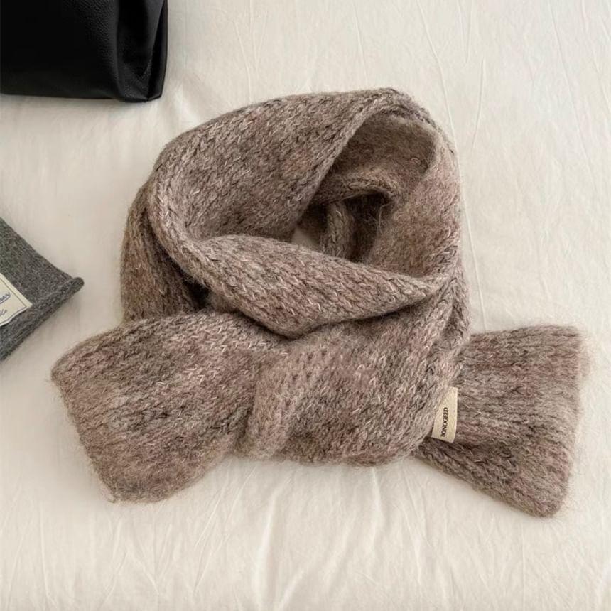 Piped Melange Knit Scarf product image