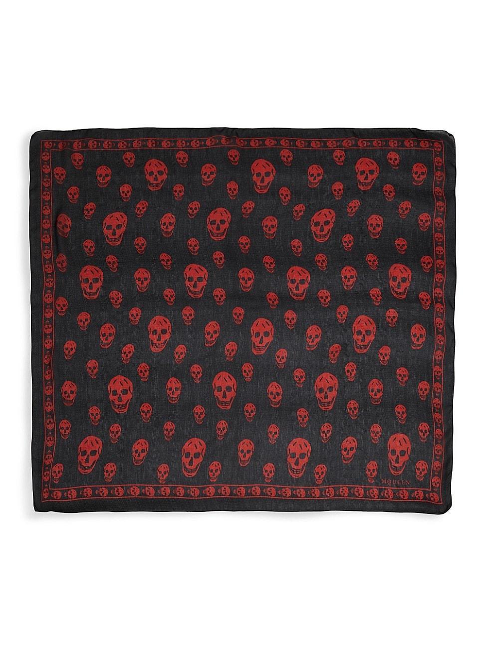 Mens Classic Skull Silk Foulard Product Image