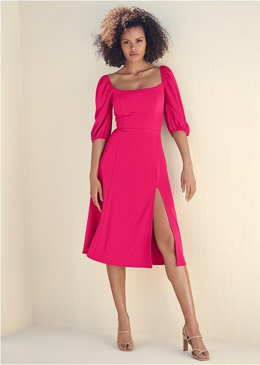 Square Neck Midi Dress Product Image