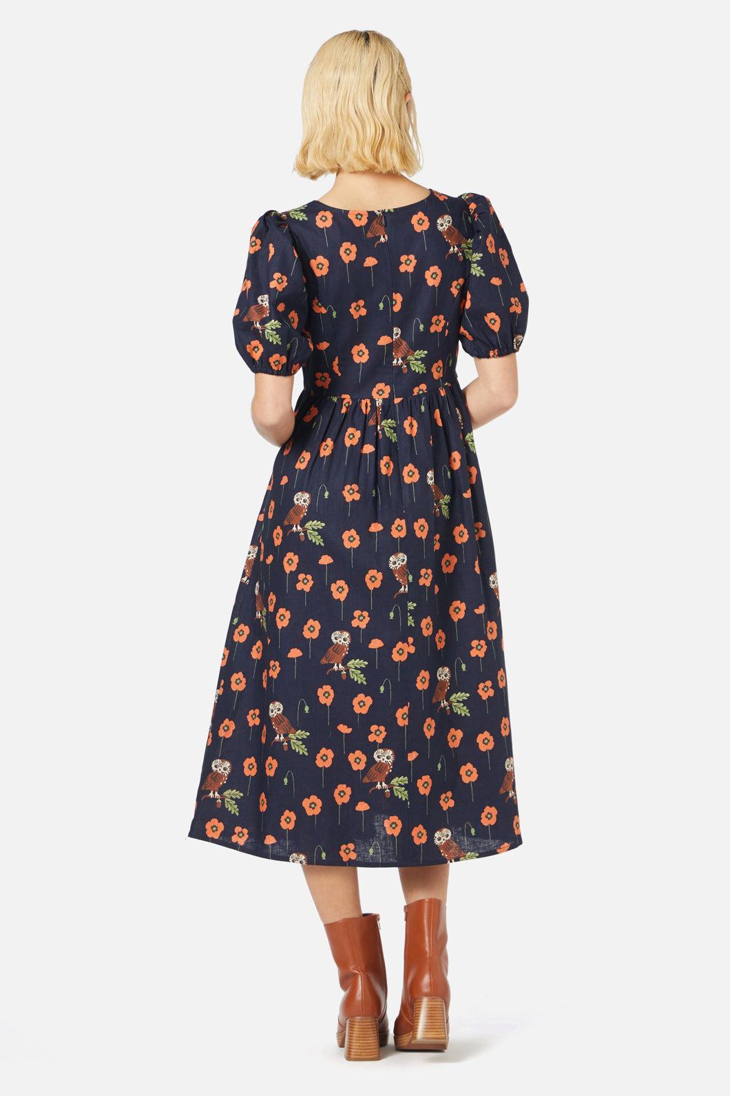 Poppy Owl Midi Dress Product Image