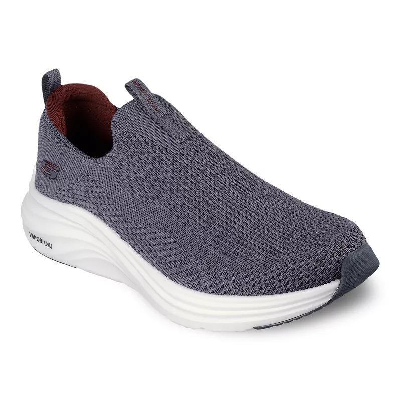 Skechers Vapor Foam Covert Mens Slip-on Shoes Grey Red Product Image