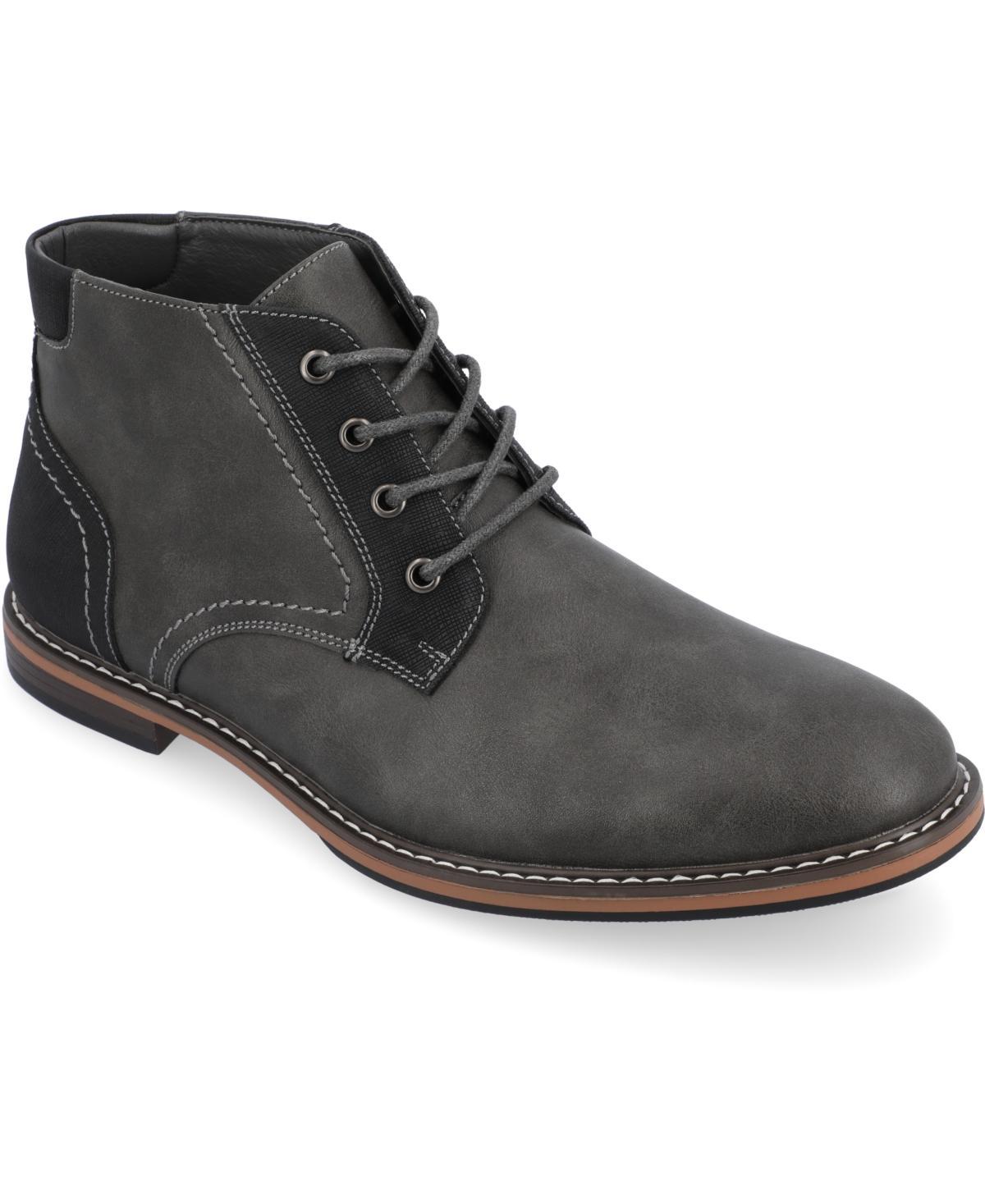 Vance Co. Franco Mens Plain Toe Chukka Boots Grey Product Image