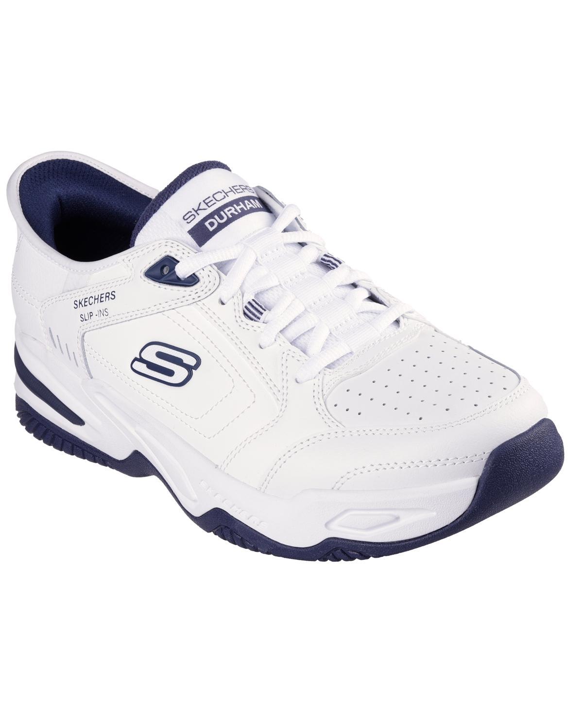 SKECHERS Durham Hands Free Slip-In (White Men's Shoes Product Image