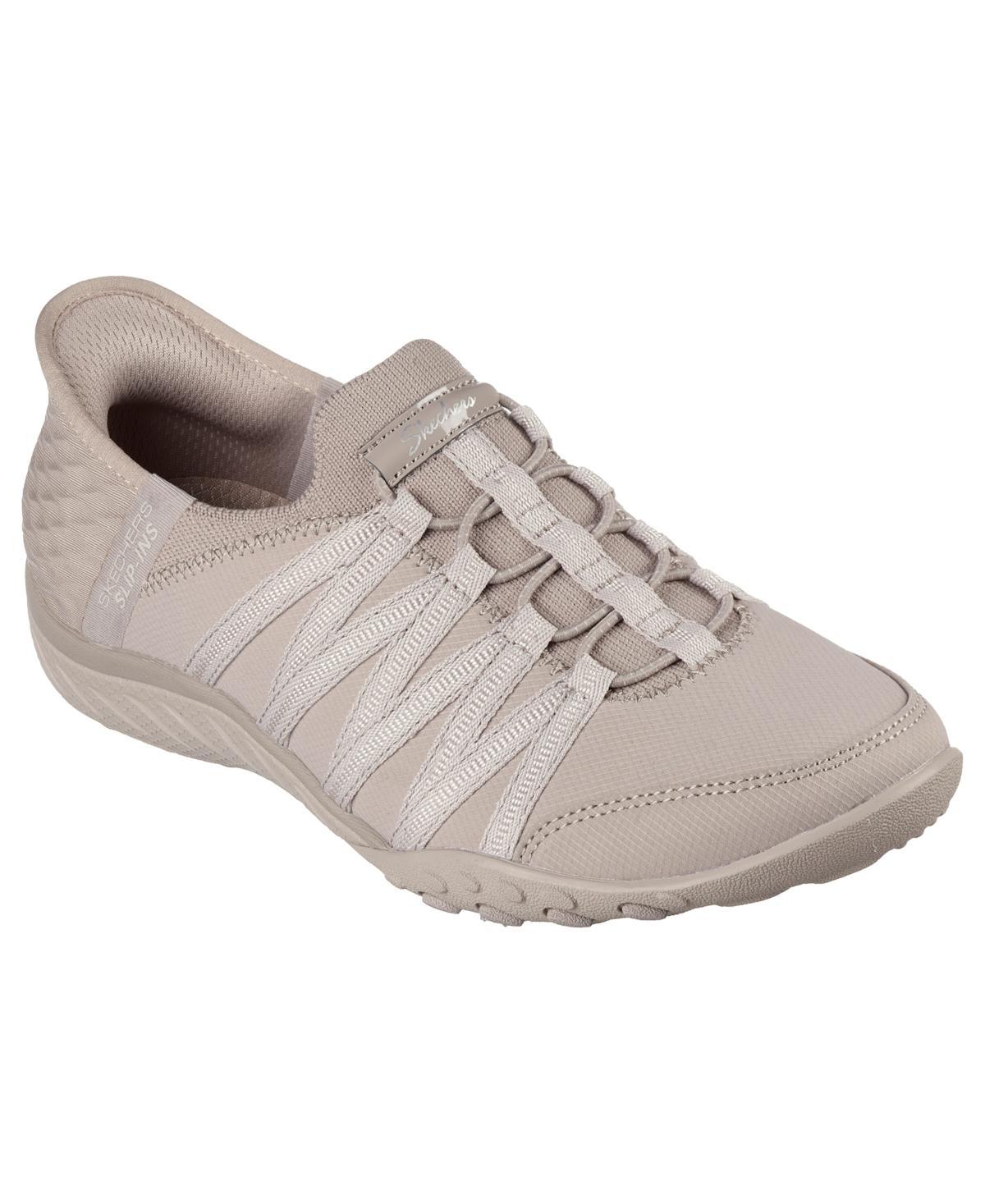 Skechers Hands Free Slip-ins Relaxed Fit Breathe Easy Roll With Me Womens Shoes Brown Product Image