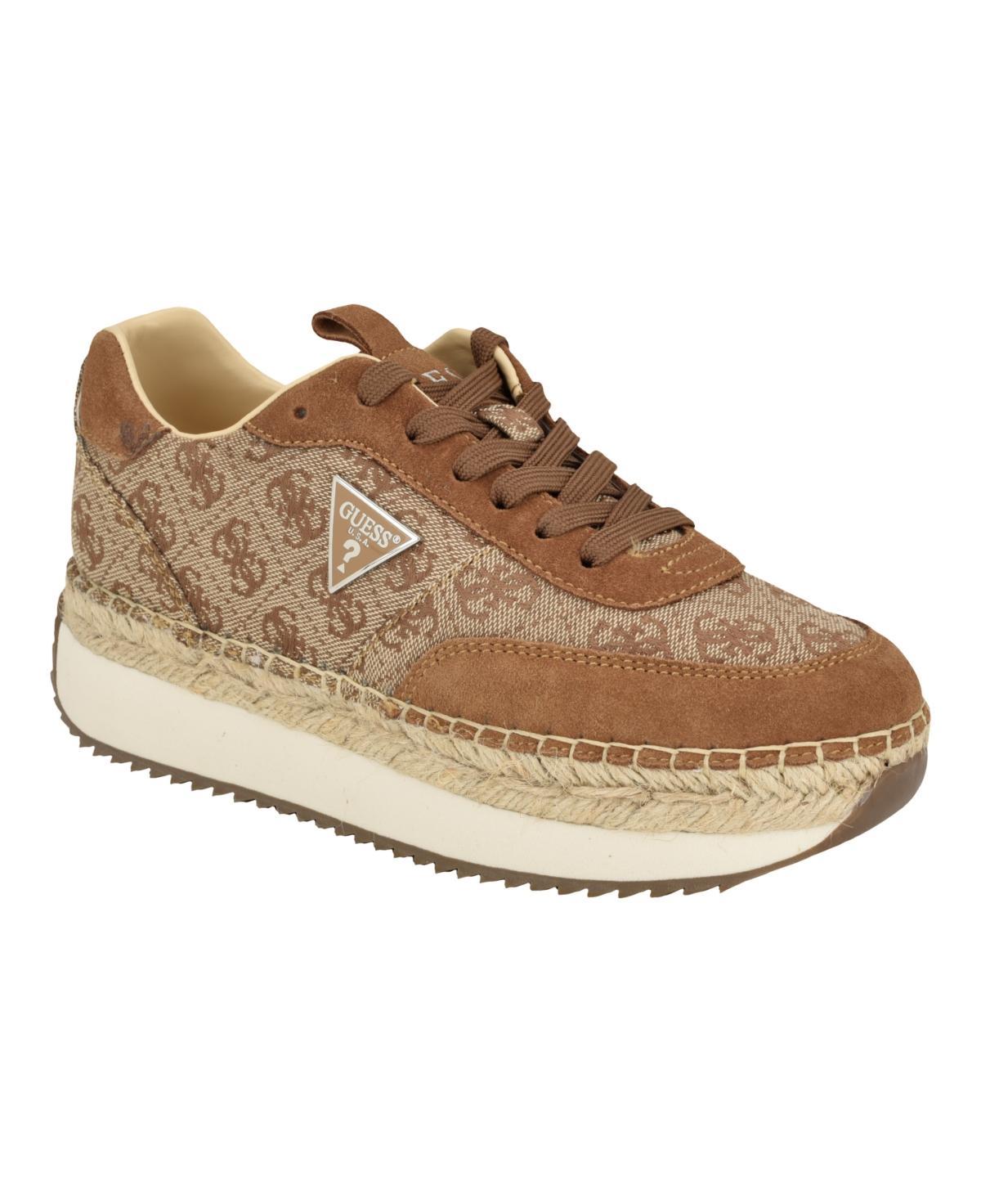 Guess Womens Stefen Lace Up Casual Espadrille Sneakers Product Image