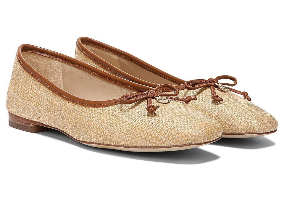 Sam Edelman Meadow Raffia Bow Detail Woven Ballet Flats Product Image