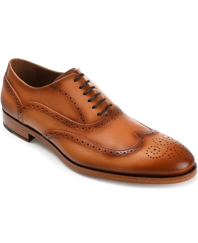 Taft Mens Beck Handcrafted Brogue Wingtip Leather Dress Shoes Product Image