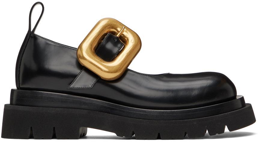 BOTTEGA VENETA 30mm Lug Leather Loafers In Black Product Image