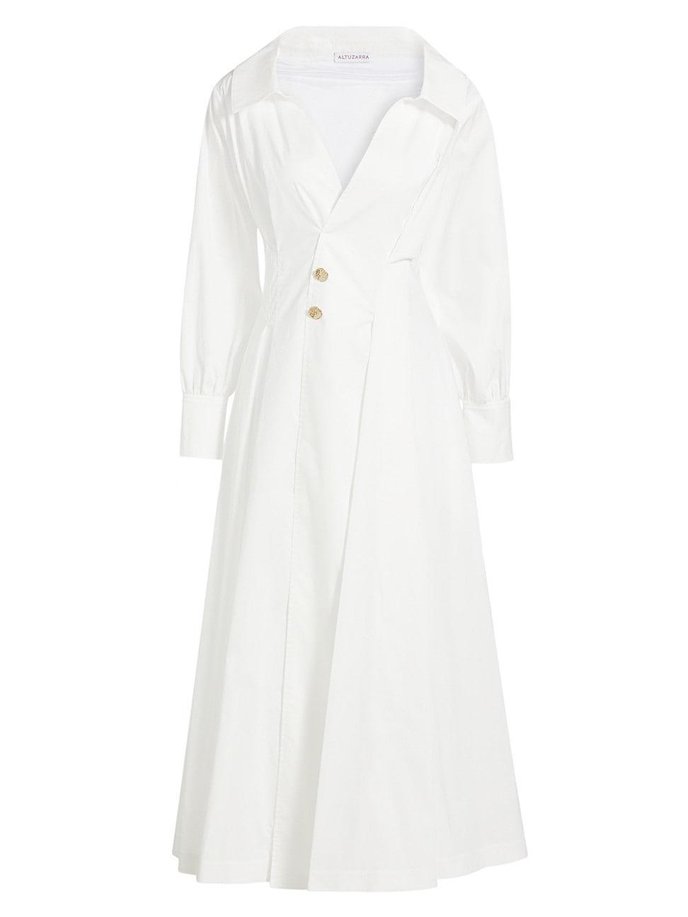 Womens Isabela Cotton-Blend Shirtdress Product Image