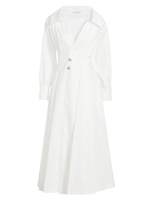 Womens Isabela Cotton-Blend Shirtdress Product Image