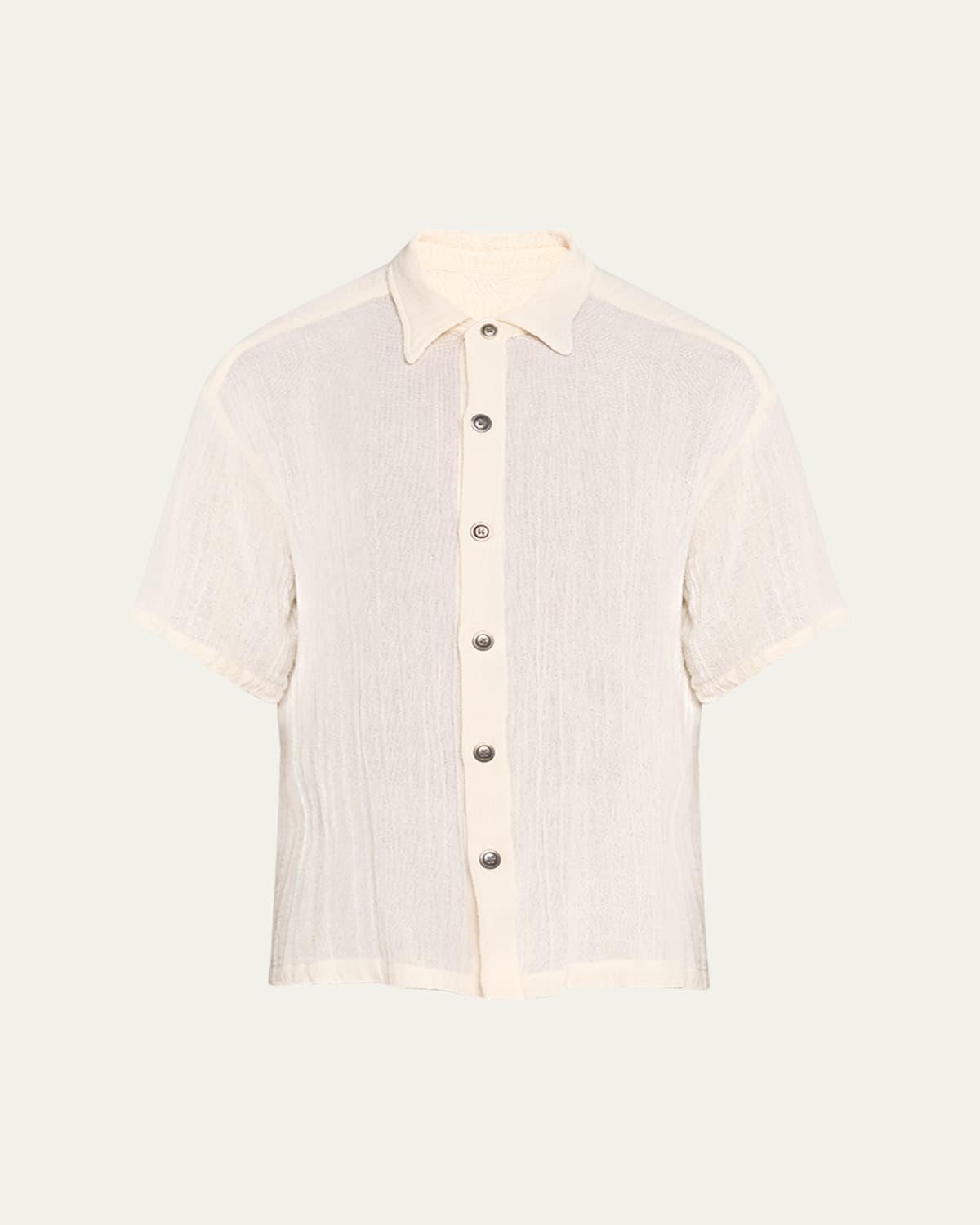 Mens Mesh Short-Sleeve Shirt Product Image