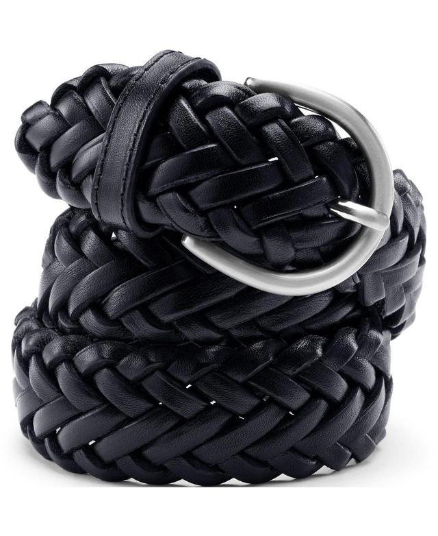 Womens Lands End Leather Braided Belt Product Image