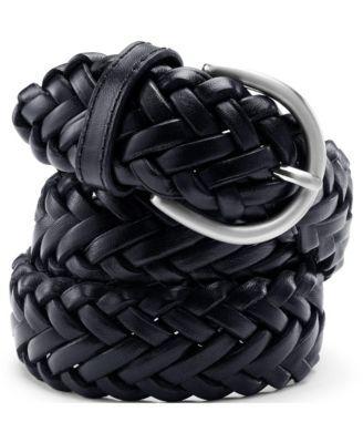 Womens Lands End Leather Braided Belt Product Image