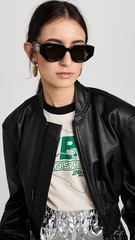 Gucci Bold Cat Eye Sunglasses | Shopbop Product Image