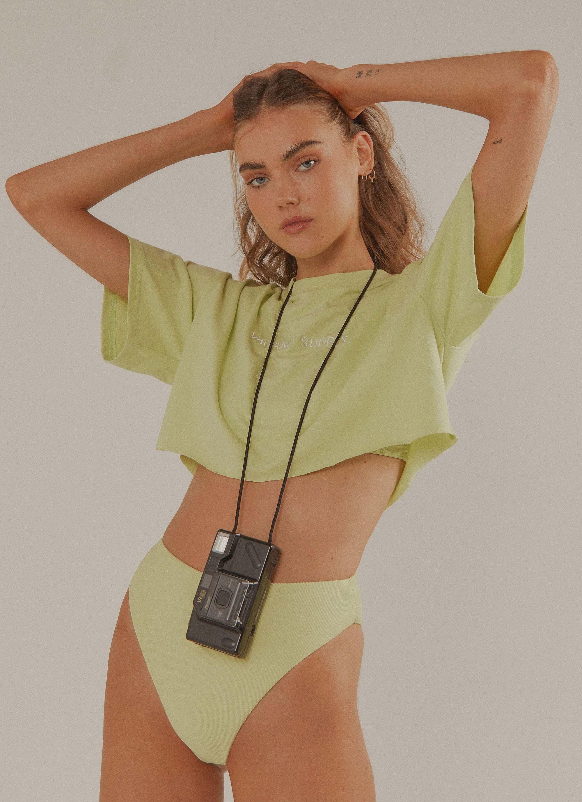 Sundance High Waisted Bottoms - Lime Product Image