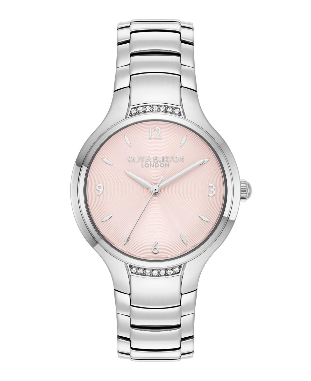 Olivia Burton Womens Lea Silver Stainless Steel Watch 34mm - Silver Product Image