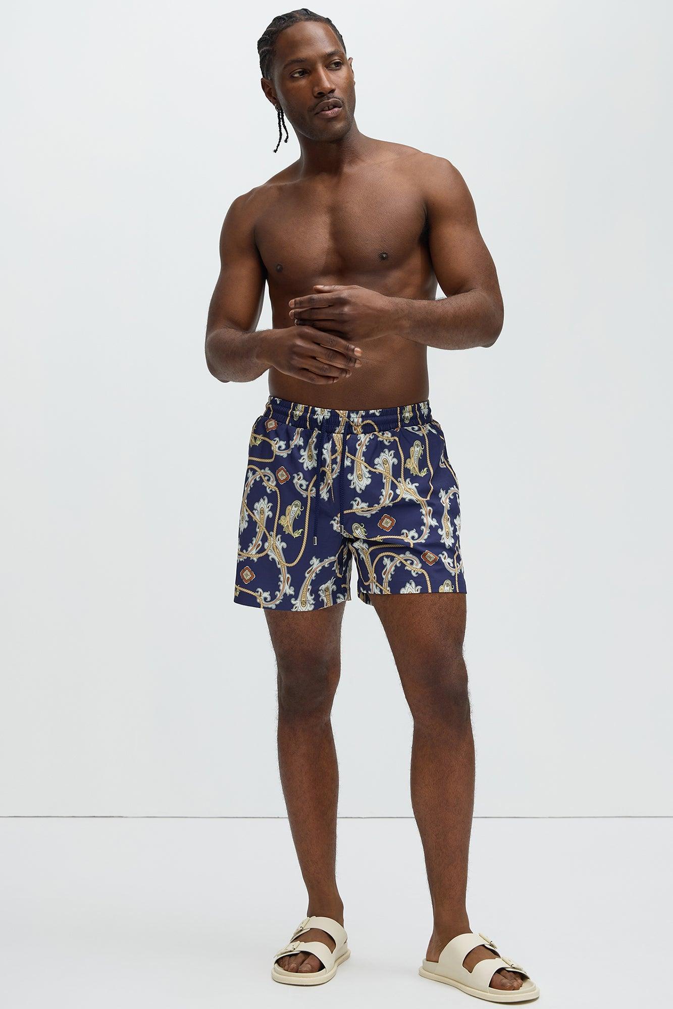 Roped In Swim Trunks - Blue/combo Product Image