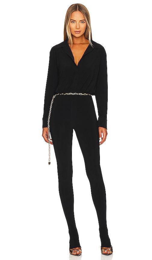 Norma Kamali Shirt Legging Black. (also in L, M, S, XL). Product Image