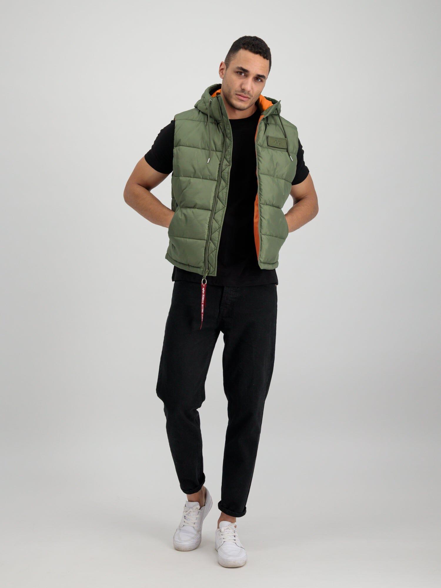 HOODED PUFFER VEST Male Product Image