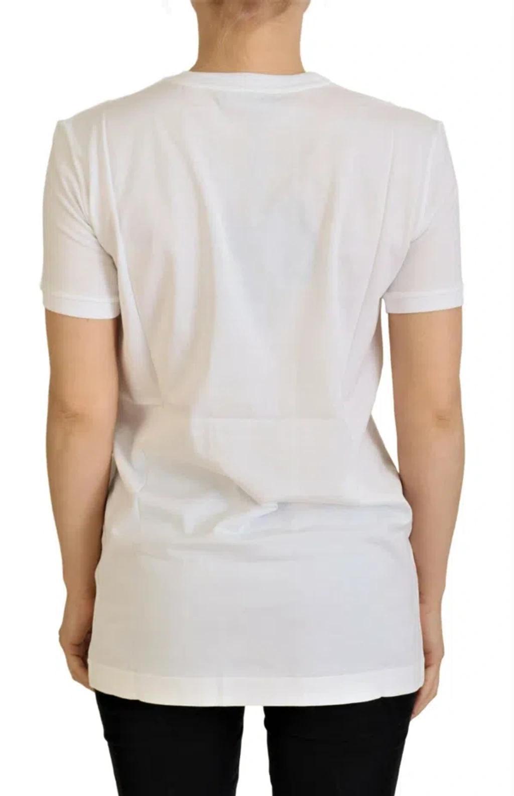 DOLCE & GABBANA Dg Loves Sud Cotton T-shirt In White Product Image