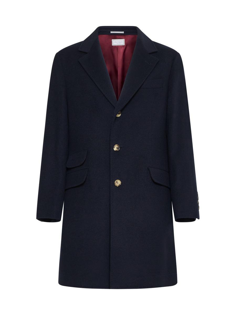 BRUNELLO CUCINELLI Jacket In Navy Product Image