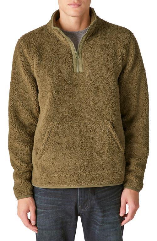 Lucky Brand High Pile Fleece Mock Neck Sweatshirt Product Image