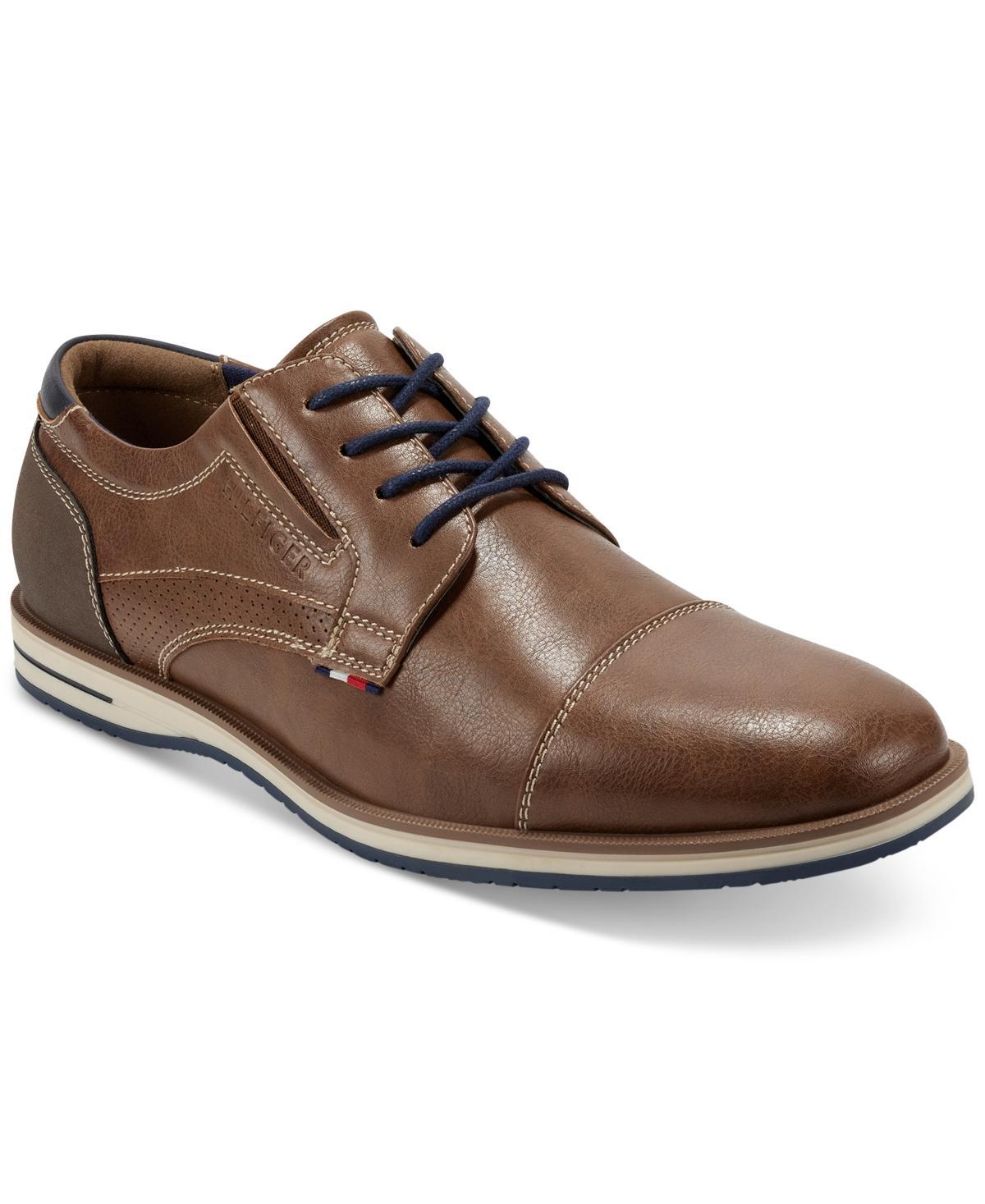 Tommy Hilfiger Mens Urban Casual Oxford Shoes - Cognac Product Image