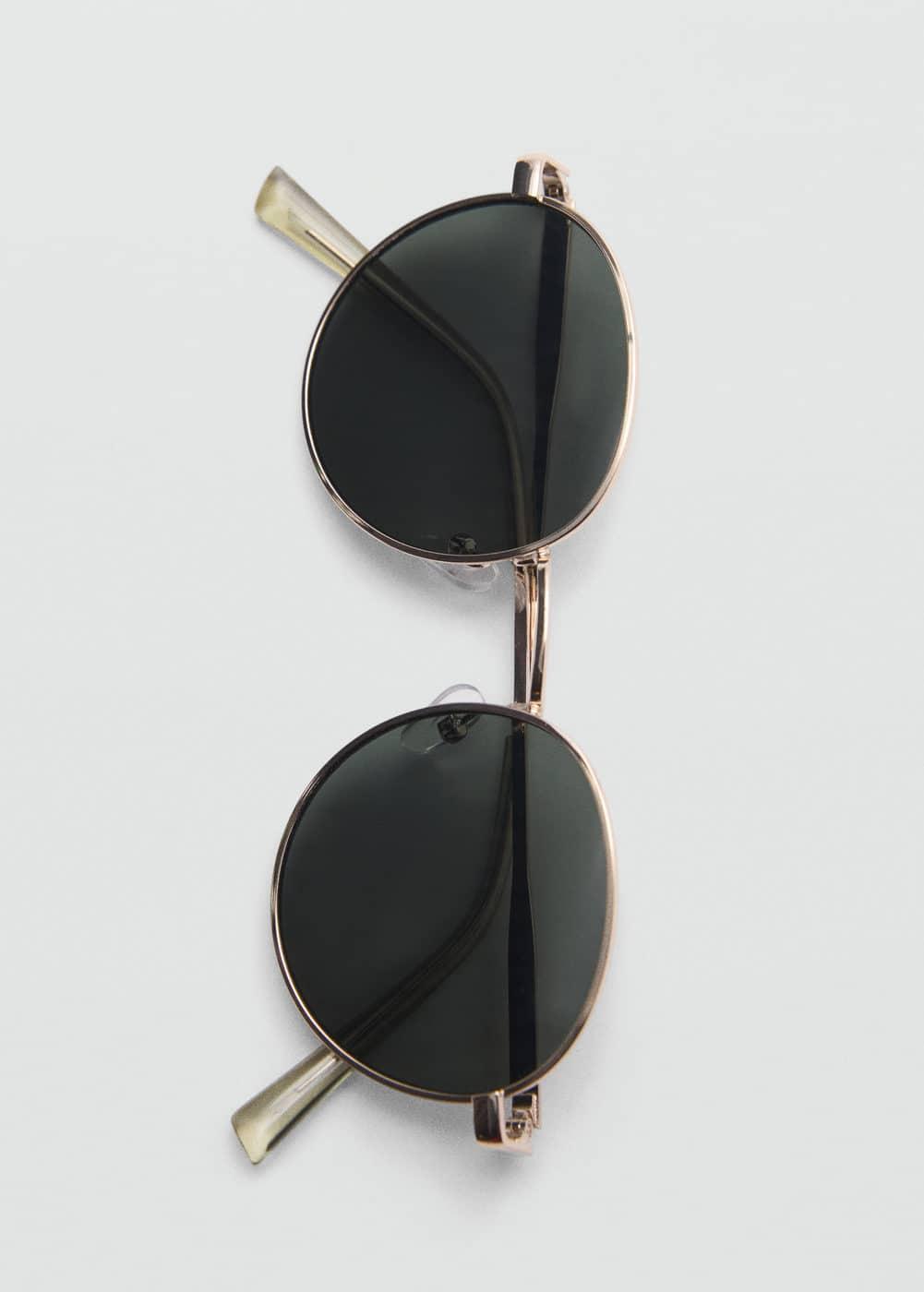 MANGO MAN - Round Metal Sunglasses - One size - Men Product Image