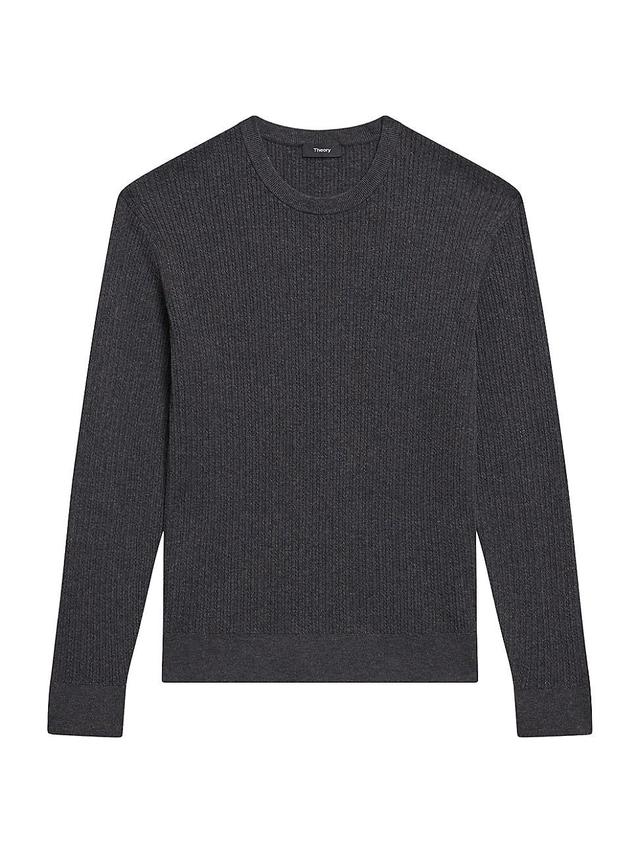 Mens Riland Cable-Knit Crewneck Sweater Product Image