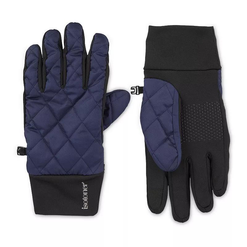 Mens isotoner Diamond Quilted Water-Repellent Touchscreen Gloves Product Image