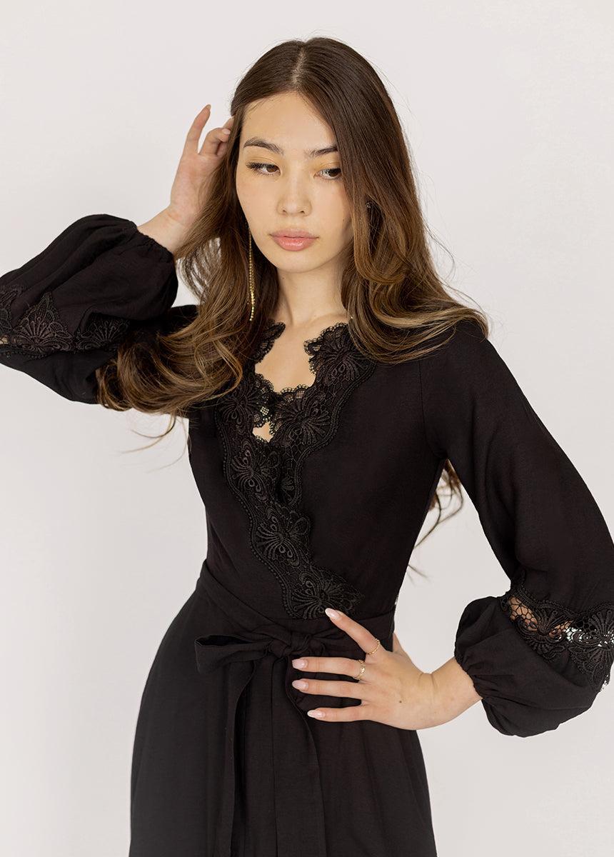 Felicite Dress in Black Product Image