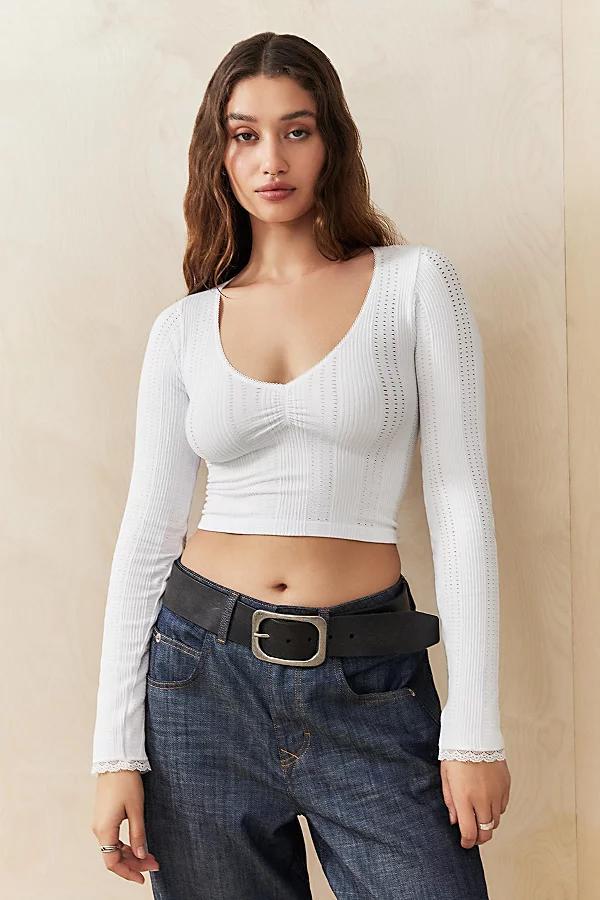 Out From Under T-Picot Long Sleeve Top Womens at Urban Outfitters Product Image