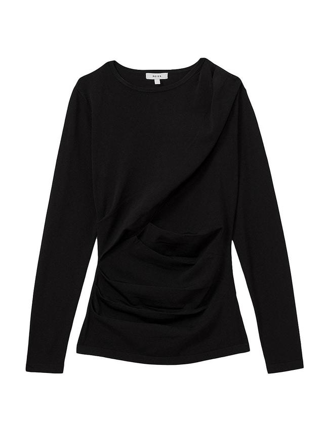 Womens Rue Draped Long-Sleeve Top Product Image